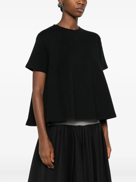 LOEWE logo-embroidered T-shirt - Black