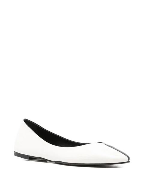 Jacquemus Ovalo two-tone ballet flats - Black