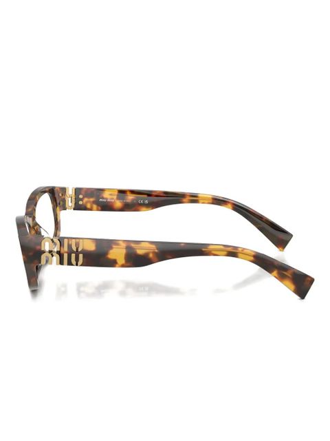 Miu Miu Eyewear tortoiseshell-pattern glasses - Brown