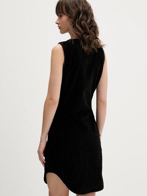 Diesel sukienka sztruksowa D-ENEA kolor brązowy mini dopasowana A18585.0WFCI