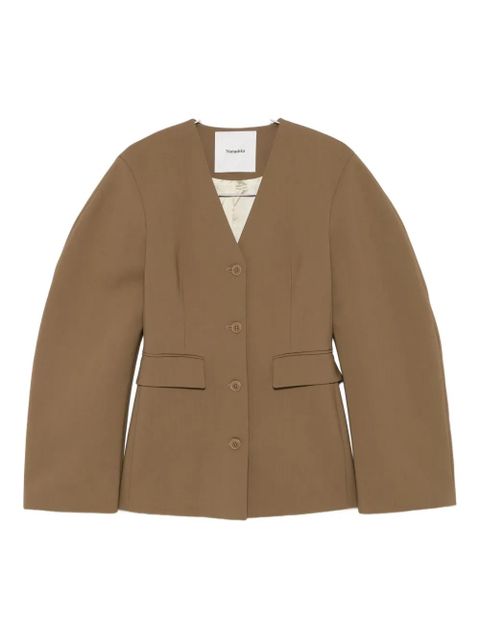 Nanushka puff-sleeve jacket - Brown - zdjęcie produktu nr 1