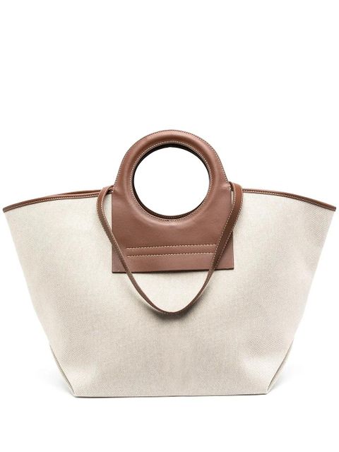 Hereu large Cala canvas tote bag - Neutrals - zdjęcie produktu nr 1