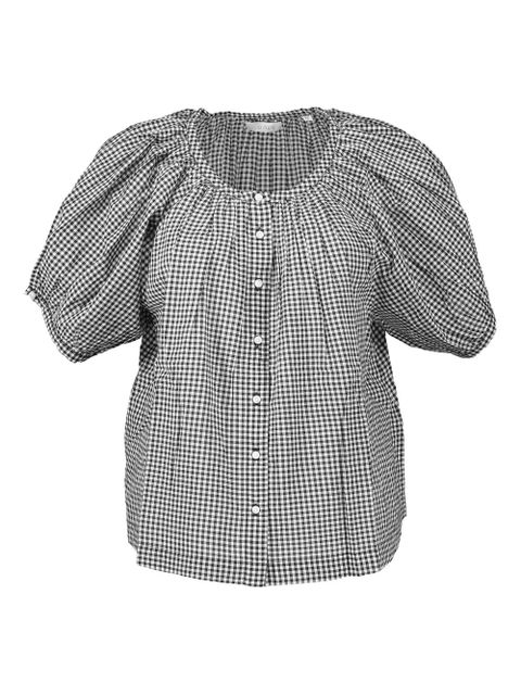 DÔEN June puff-sleeve blouse - Black - zdjęcie produktu nr 1