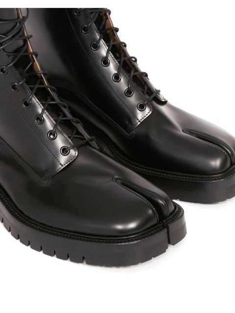 Maison Margiela Tabi split-toe lace-up boots - Black