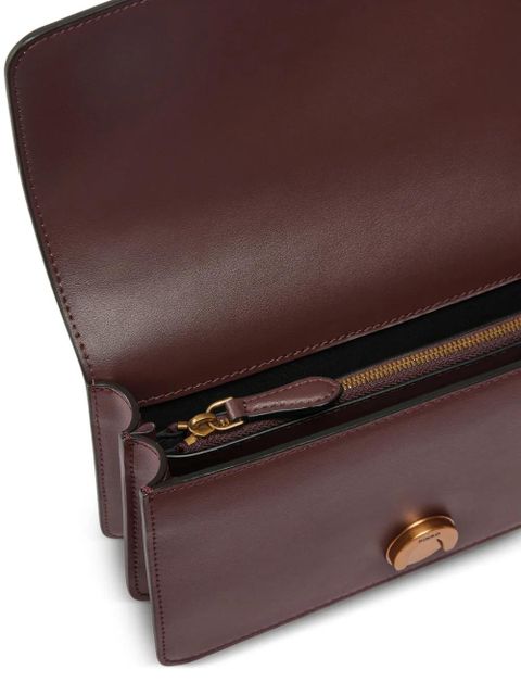 PINKO small Love Bag One leather shoulder bag - Red