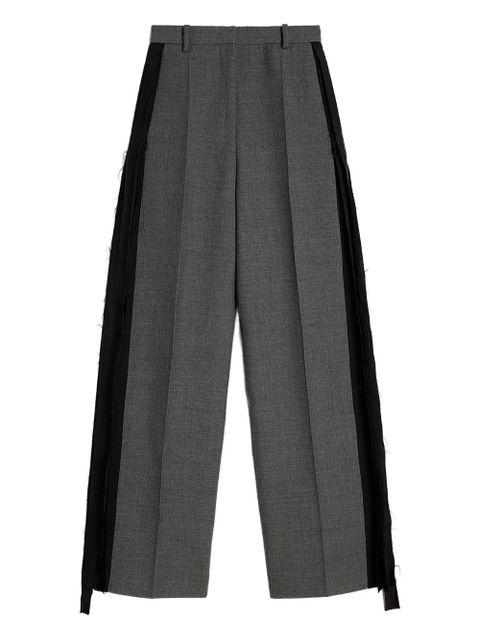 Jil Sander contrast-panel tailored trousers - Grey - zdjęcie produktu nr 1