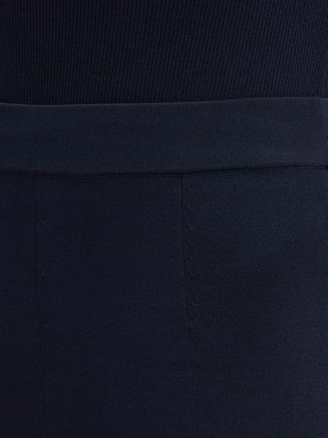 Max Mara Leisure spodnie damskie kolor granatowy proste high waist 2426336017600