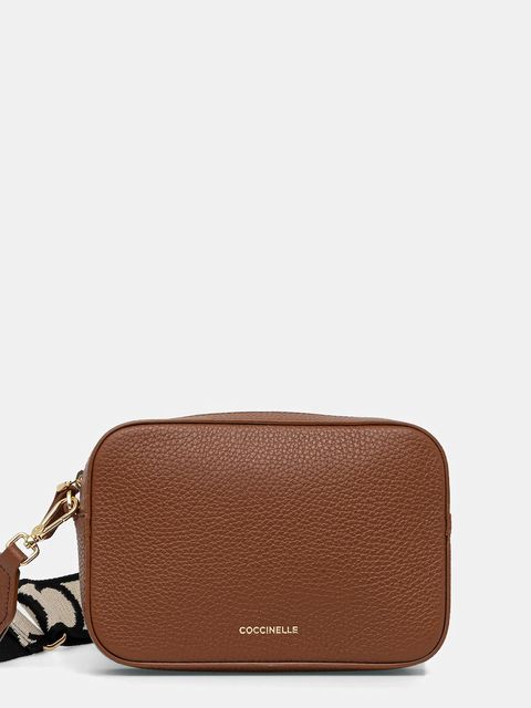 Coccinelle torebka skórzana kolor brązowy E5 MN5 55 I1 01 - zdjęcie produktu nr 1
