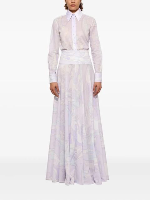 PUCCI orchidee-print cotton shirt - Purple - zdjęcie produktu nr 2