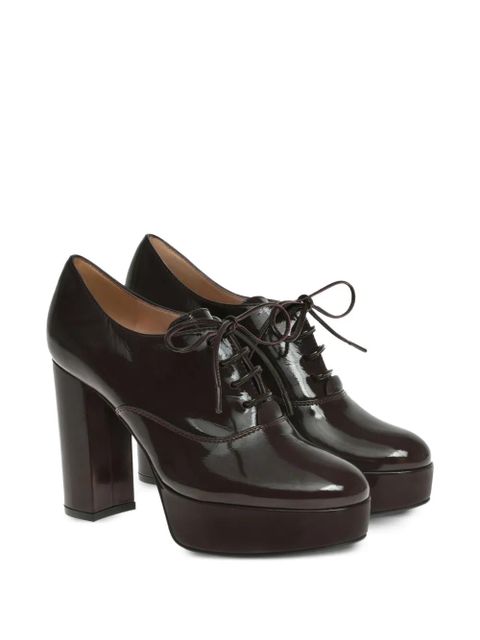 Gianvito Rossi Vicky lace-up platform boots - Black - zdjęcie produktu nr 2