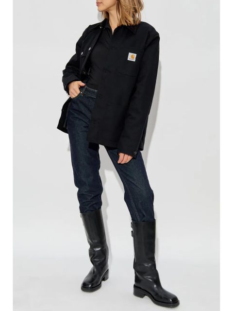 Carhartt WIP logo-patch shirt jacket - Black