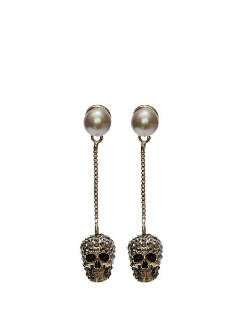 Alexander McQueen skull-drop earrings - Gold - zdjęcie produktu nr 1