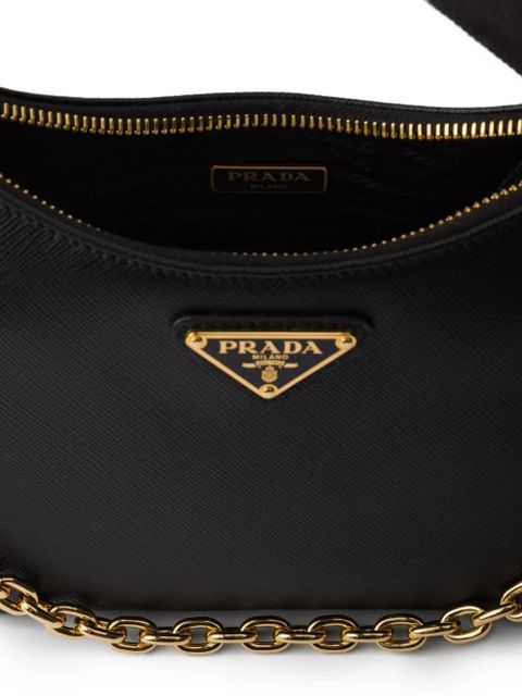 Prada Re-Edition 2005 Saffiano-leather shoulder bag - Black - zdjęcie produktu nr 2