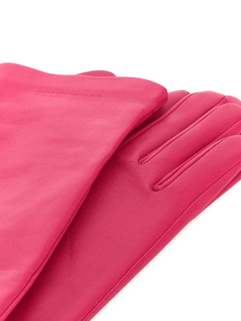 Balenciaga leather long gloves - Pink - zdjęcie produktu nr 2