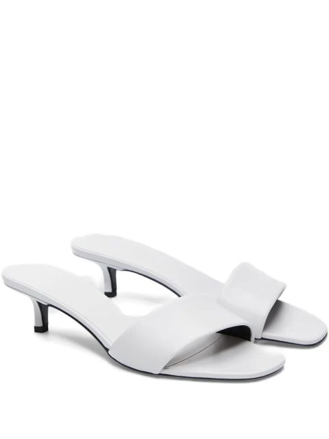 LouLou de Saison Andy heeled mules - White - zdjęcie produktu nr 1