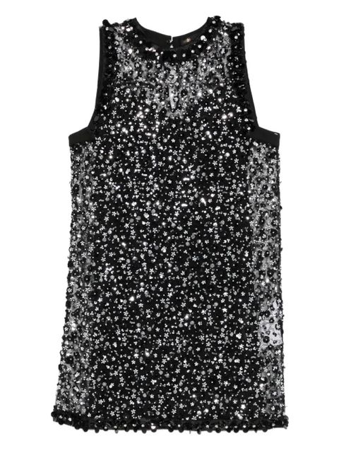 Maje beaded-sleeveless mini dress - Black - zdjęcie produktu nr 1