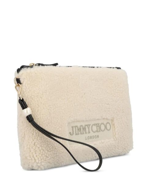 Jimmy Choo shearling clutch bag - Neutrals - zdjęcie produktu nr 2