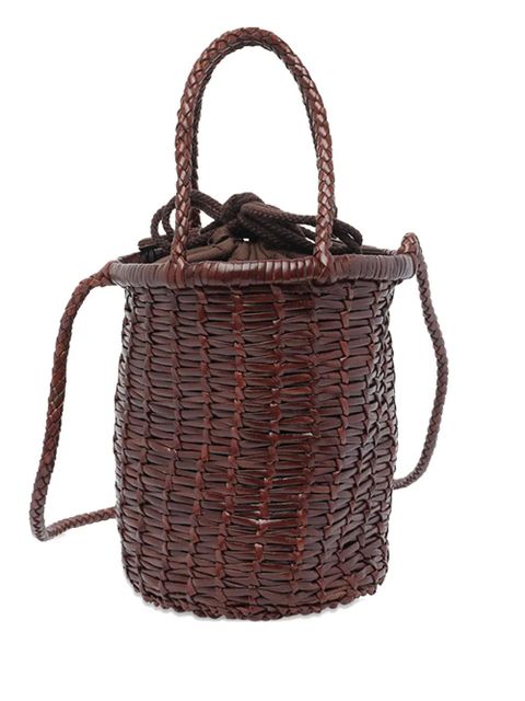 DRAGON DIFFUSION Lina leather bucket bag - Brown - zdjęcie produktu nr 1
