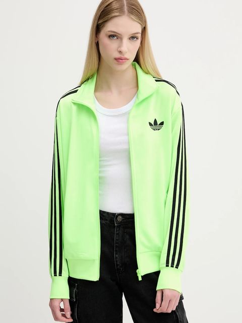adidas Originals bluza Firebird damska kolor zielony z aplikacją JX7859 - zdjęcie produktu nr 1