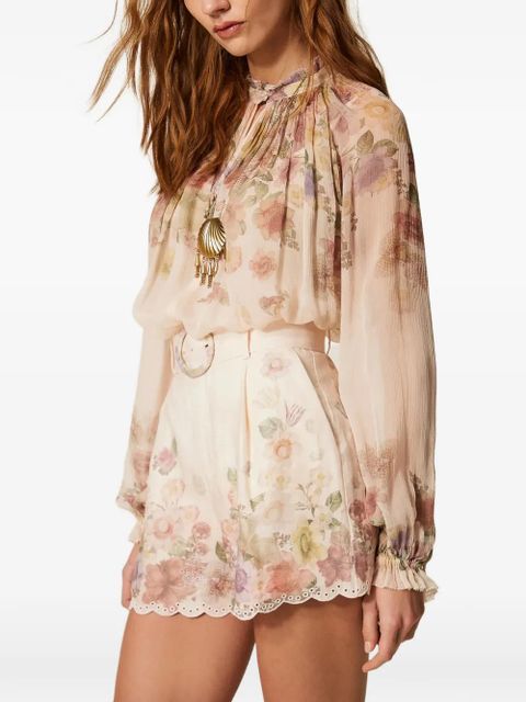 TWINSET floral-print woven blouse - Neutrals
