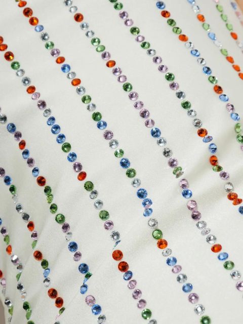 Oséree rhinestone-embellished minidress - White