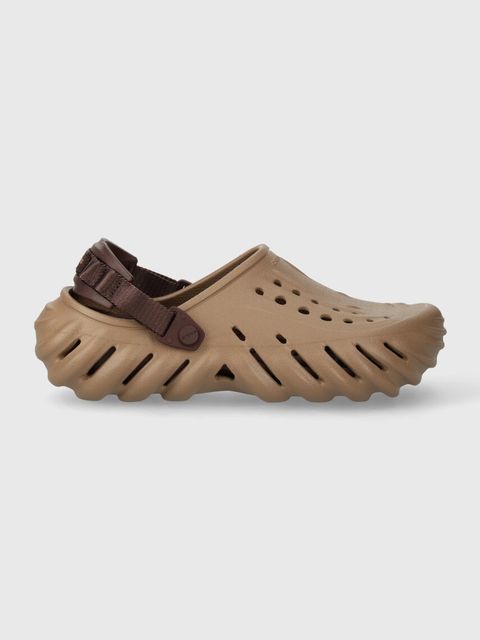 Crocs klapki X - (Echo) Clog kolor brązowy 207937 - zdjęcie produktu nr 2