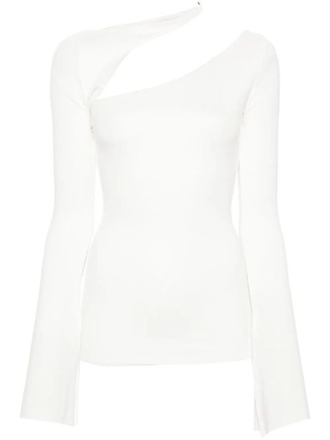 MANURÍ Sandy cut out-detail blouse - White - zdjęcie produktu nr 1