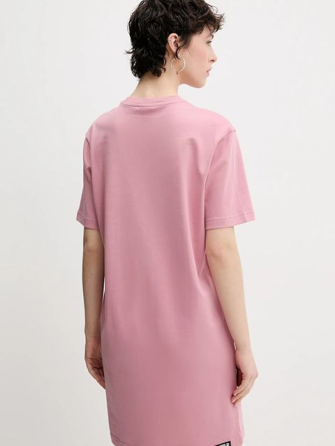 Karl Lagerfeld Jeans sukienka bawełniana kolor różowy mini prosta A2W13028