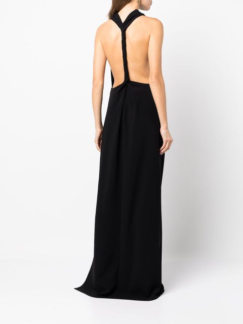 Proenza Schouler matte crepe backless dress - Black