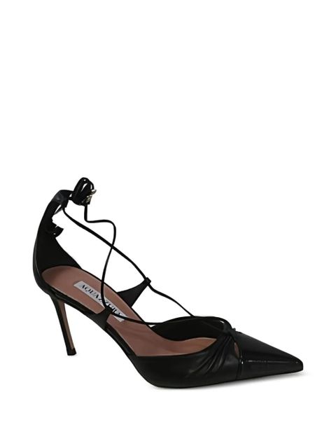 Aquazzura tie heel pumps - Black