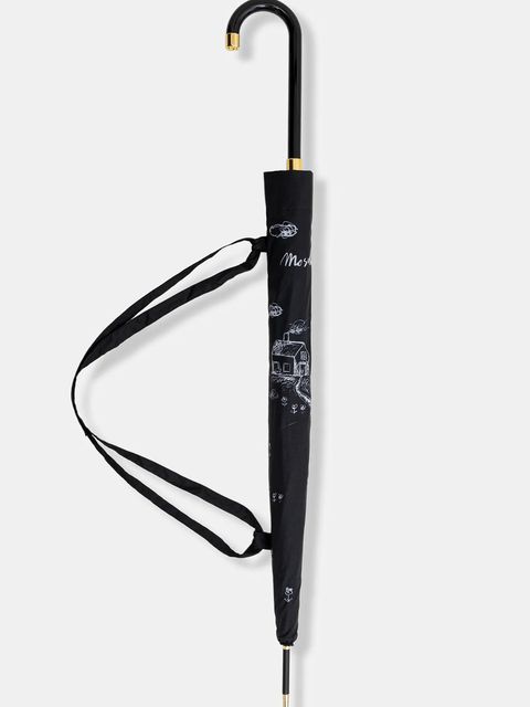 Moschino parasol kolor czarny 8979