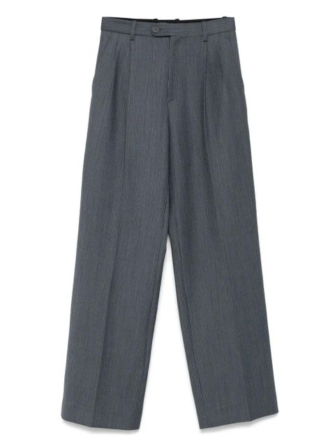 SANDRO striped straight-leg trousers - Blue - zdjęcie produktu nr 1