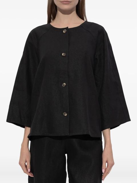 Posse Olivia buttoned top - Black
