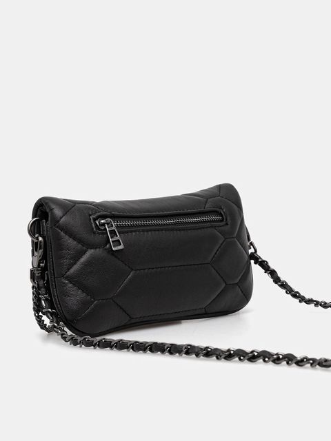 ZADIG&VOLTAIRE torebka skórzana kolor czarny LWBA03974