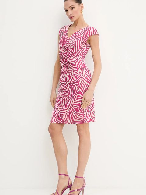 Morgan sukienka kolor różowy mini prosta RNEIRO - zdjęcie produktu nr 2