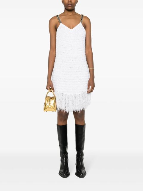 Balmain fringed Lurex tweed minidress - White - zdjęcie produktu nr 2