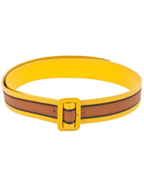 Burberry bi-colour leather belt - Yellow - zdjęcie produktu nr 1