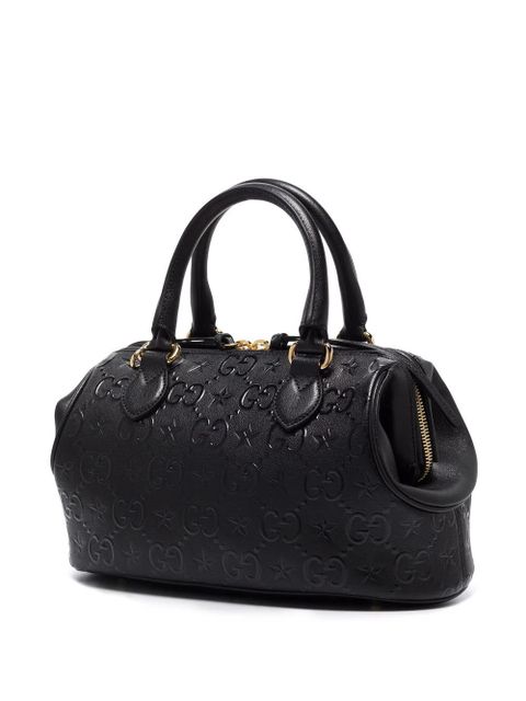 Gucci medium GG star top-handle bag - Black