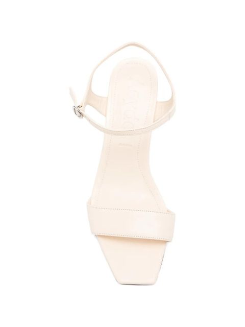 Aeyde buckle-fastening square-toe sandals - Neutrals