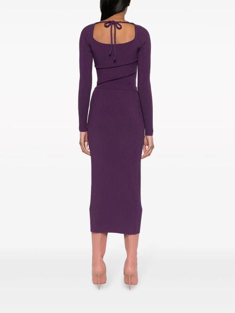 Altuzarra cut-out long-sleeve maxi dress - Purple