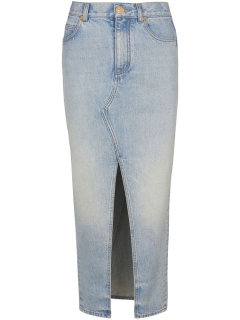 Balmain denim midi skirt - Blue - zdjęcie produktu nr 1