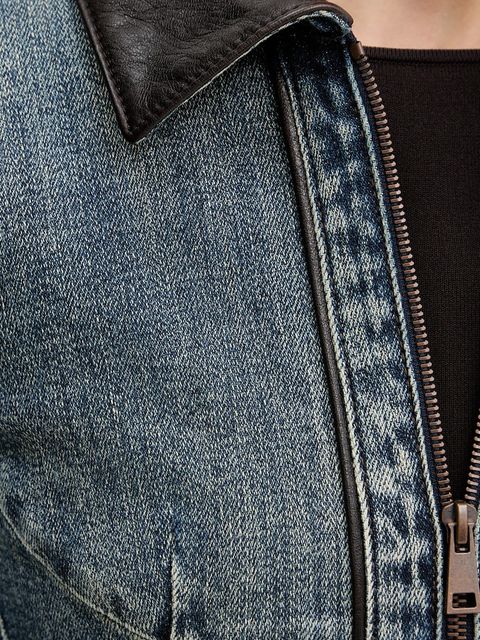 Miss Sixty kurtka jeansowa kolor niebieski przejściowa 6S3WJ44200