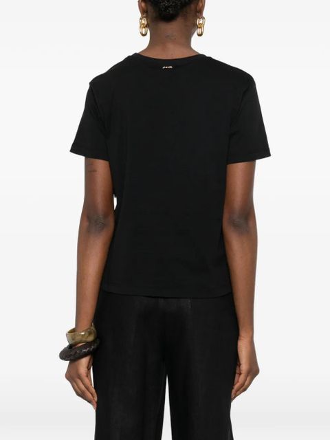 TWINSET lace-detail short-sleeve top - Black