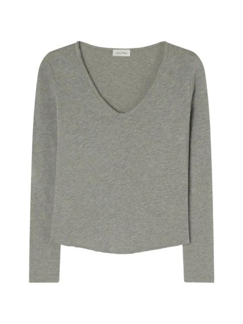 American Vintage Sonoma V-neck top - Grey - zdjęcie produktu nr 1