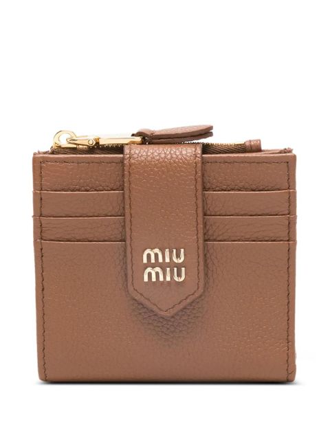 Miu Miu logo-detail wallet - Brown - zdjęcie produktu nr 1