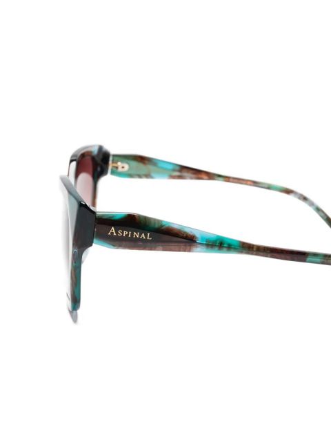 Aspinal Of London butterfly-frame sunglasses - Blue