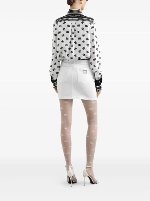 Dolce & Gabbana DNA DG print shirt - White