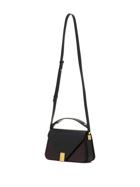 Lanvin small Concerto Arpège flap-front leather crossbody bag - Black