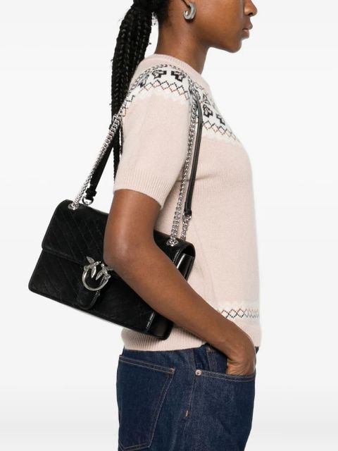 PINKO Love One Light crossbody bag - Black - zdjęcie produktu nr 2