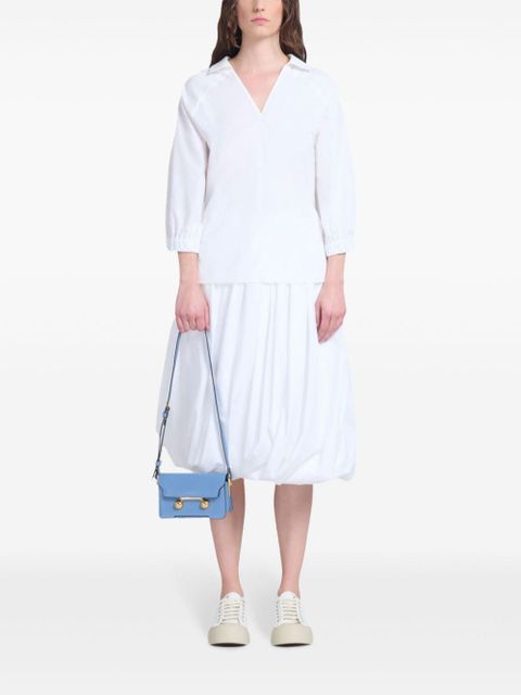 Marni mini Trunkaroo leather shoulder bag - Blue - zdjęcie produktu nr 2